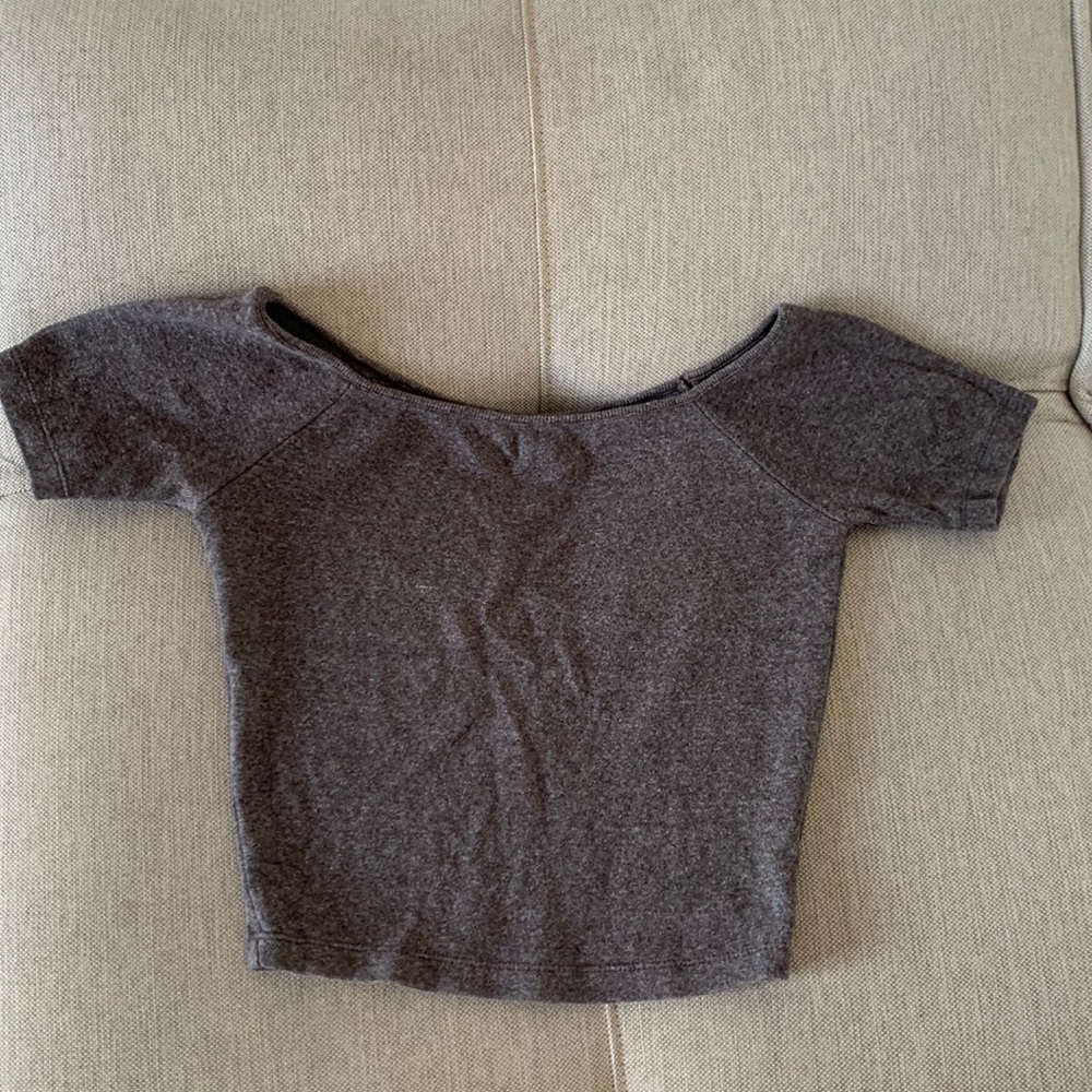 Gray crop top - Forever 21